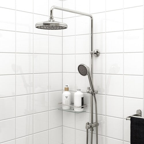 IKEA VOXNAN Head/handshower kit with diverter, chrome-plated | IKEA Showers | IKEA Bathroom products | Eachdaykart