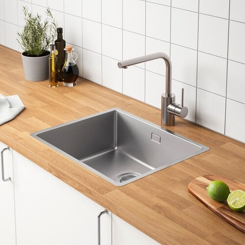IKEA VRESJON Inset sink, 1 bowl, stainless steel | IKEA Kitchen sinks | IKEA Modular Kitchens | Eachdaykart