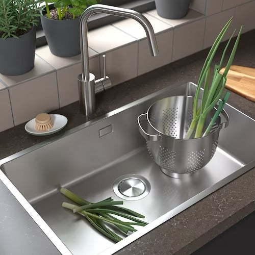IKEA VRESJON Inset sink, 1 bowl, stainless steel | IKEA Kitchen sinks | IKEA Modular Kitchens | Eachdaykart