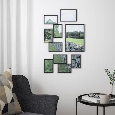 IKEA YLLEVAD Collage frame for 4 photos, black | IKEA Collage photo frames | IKEA Frames & pictures | Eachdaykart