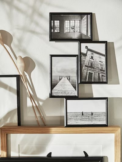 IKEA YLLEVAD Collage frame for 4 photos, black | IKEA Collage photo frames | IKEA Frames & pictures | Eachdaykart