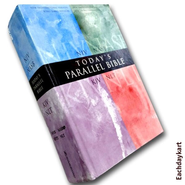 Today’s Parallel Bible KJV, NIV, NASB, NLT (Including 4 Versions) – English – By Zondervan | English Bibles | Eachdaykart