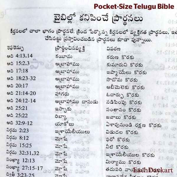 Pocket Size Telugu Bible with Zip – Leather bound – (OV) – By Bible Society of India – Telugu Bibles - EachDayKart