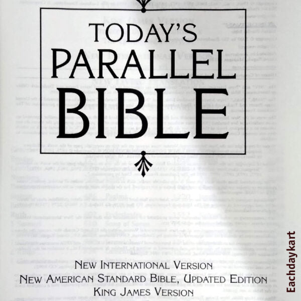 Todays parallel bible kjv niv nasb nlt by zondervan - EachDayKart
