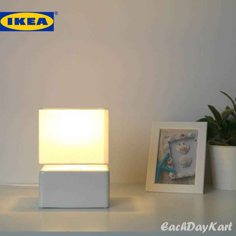 IKEA VISSLEBO Table lamp, ceramic white - IKEA - IKEA Table Lamps - EachDayKart