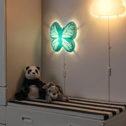 IKEA UPPLYST LED wall lamp, butterfly light blue | IKEA Children's lighting | Eachdaykart - EachDayKart