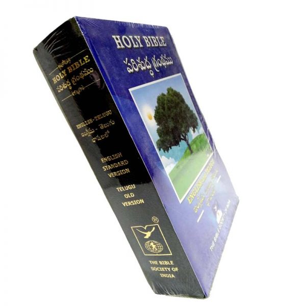 Telugu and English parallel bible (Diglot) Leather bound – English Standard Version By BSI – Telugu Christian Books – Telugu Bibles - EachDayKart