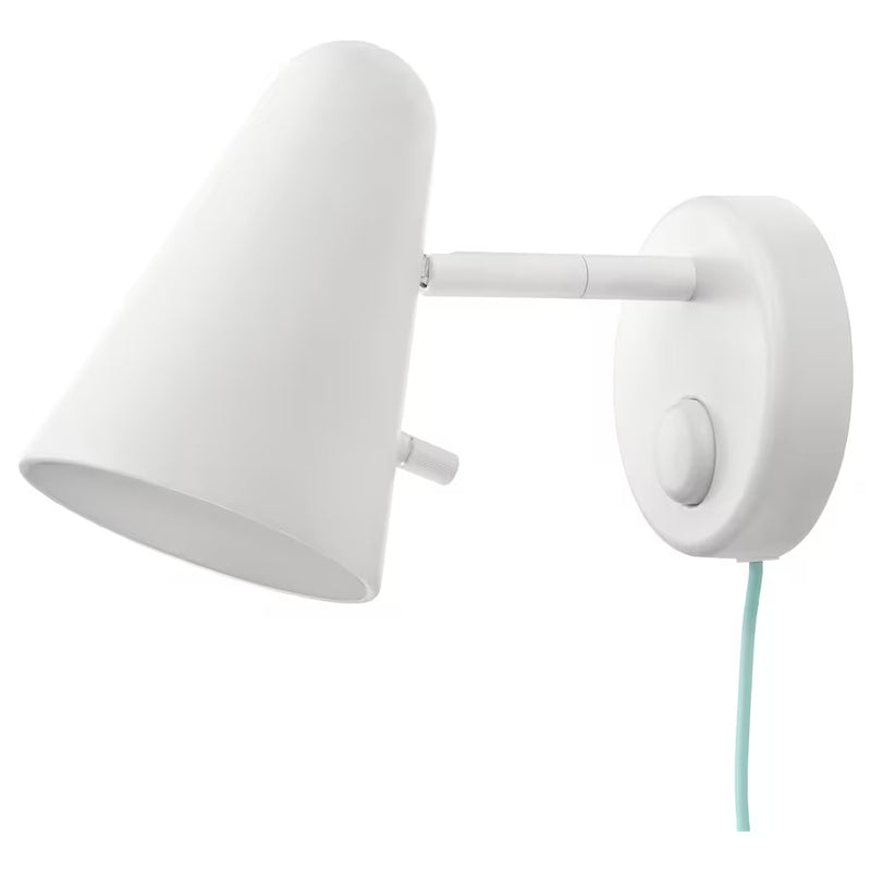 IKEA FUBBLA LED wall lamp, white | IKEA Children's lighting | Eachdaykart - EachDayKart
