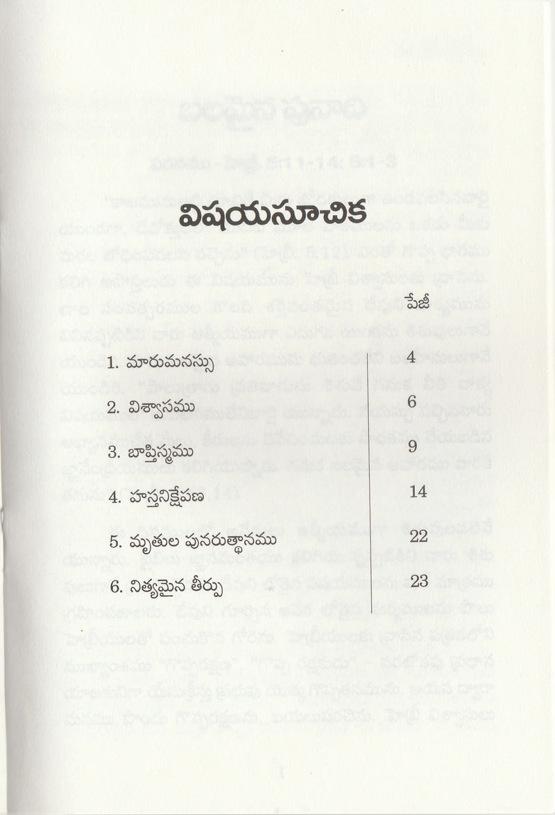 Strong Foundation by Bro Bakht Singh in Telugu | Telugu Bakht Singh Books | Telugu Christian Books - EachDayKart