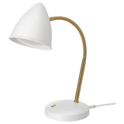 IKEA ISNALEN LED work lamp, white/brass-colour | IKEA Children's lighting | Eachdaykart - EachDayKart