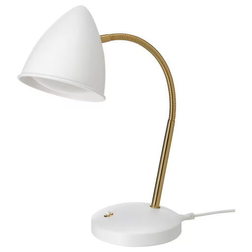 IKEA ISNALEN LED work lamp, white/brass-colour | IKEA Children's lighting | Eachdaykart