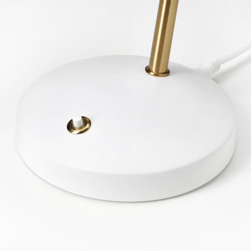 IKEA ISNALEN LED work lamp, white/brass-colour | IKEA Children's lighting | Eachdaykart - EachDayKart