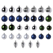 IKEA VINTERFINT Decoration bauble, set of 32, blue/mixed colours | IKEA Decoration | Eachdaykart - EachDayKart