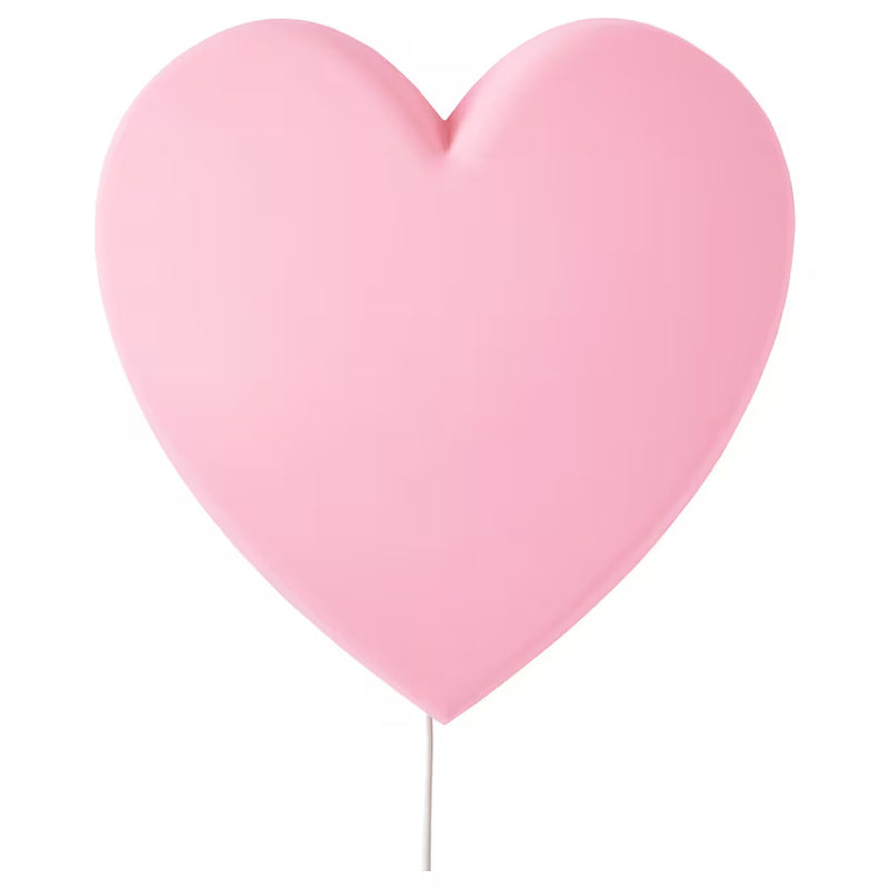 IKEA UPPLYST LED wall lamp, heart pink | IKEA Children's lighting | Eachdaykart - EachDayKart