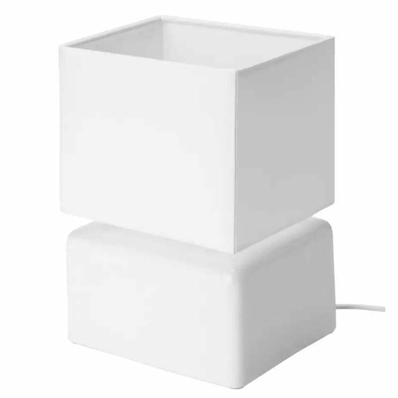 IKEA VISSLEBO Table lamp, ceramic white IKEA IKEA Table Lamps