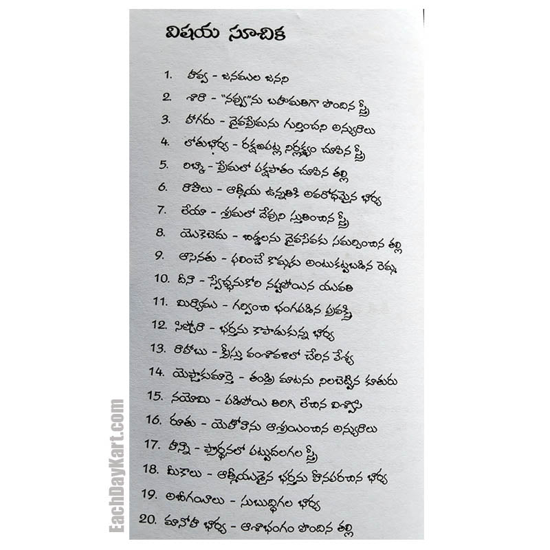 Unforgettable Women – By. Marina Prasad- Telugu christian books - EachDayKart