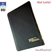 The Holy Bible Telugu (OV- NF)(Red Latter) – Classic Plus PL – Zip RL – Leatherbound by BSI - EachDayKart