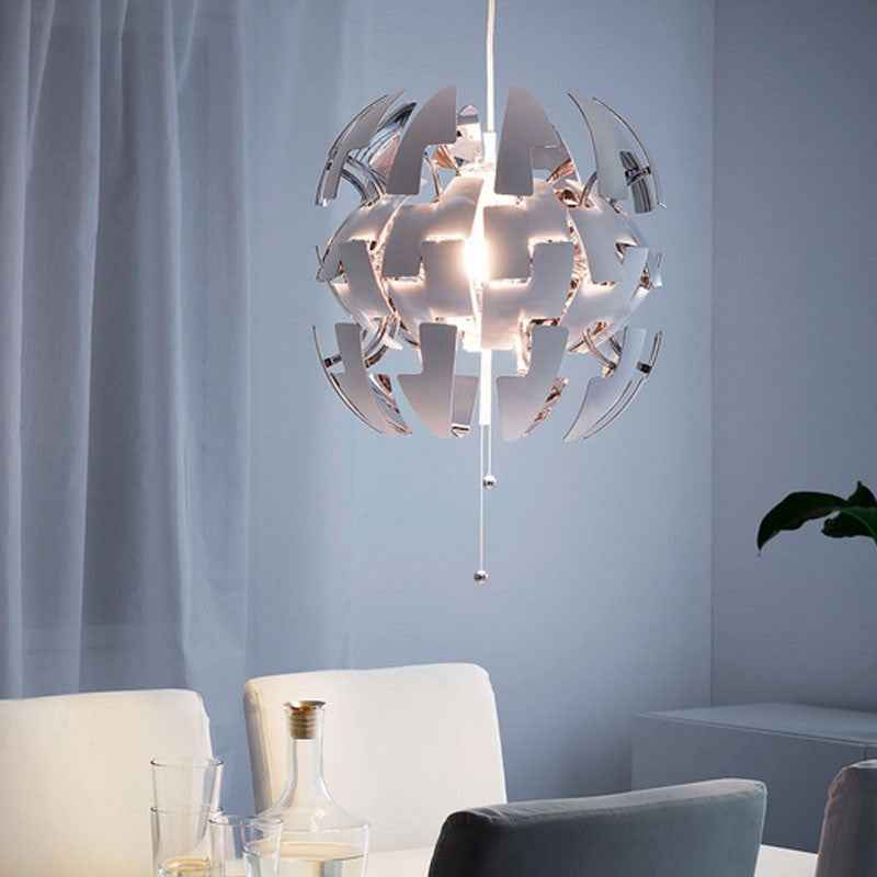 IKEA PS 2014 Pendant lamp, white/silver-colour | Eachdaykart - EachDayKart
