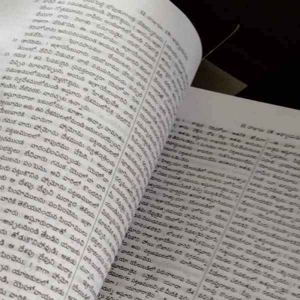 Telugu Bible – OV – (N.F O3) Deluxe without Zip – Plastic comb – BSI Version - Telugu Bibles - EachDayKart