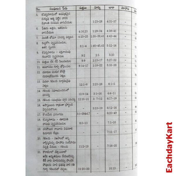 The ministry of the Lord Jesus Christ on earth by Bharathi Prasanna Rao – Telugu christian books - EachDayKart