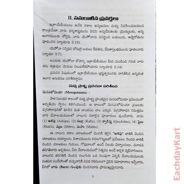 Old Testament 41 prophets by RavIndra prasad kolagani – Telugu christian books - EachDayKart