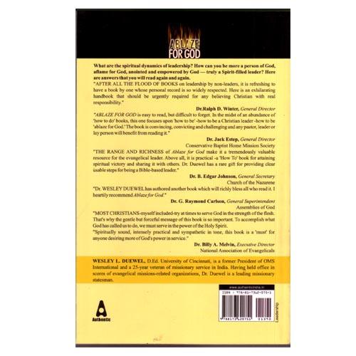 Ablaze For God by Wesley Duewel L - English Christian Books