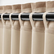IKEA ANNAKAJSA Room darkening curtains, 1 pair, beige | IKEA Room darkening curtains | IKEA Curtains | Eachdaykart - EachDayKart
