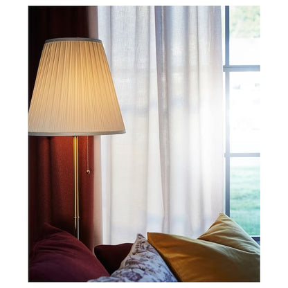 IKEA ARSTID Floor lamp, brass/white | IKEA Floor Lamps | Eachdaykart