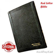 Holy Bible-Red Letter Version (Telugu) – Leather bound with Zip- By The Bible Society of India – Telugu Bibles - EachDayKart