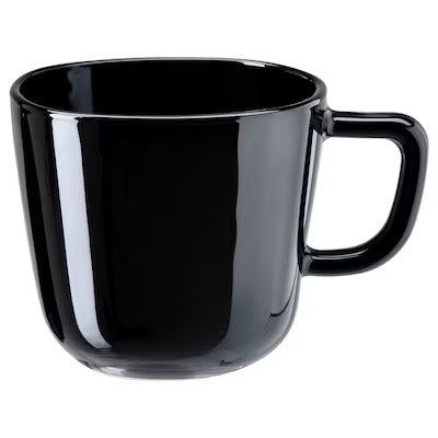 IKEA BACKIG Mug, black | IKEA Mugs & cups | IKEA Coffee & tea | Eachdaykart