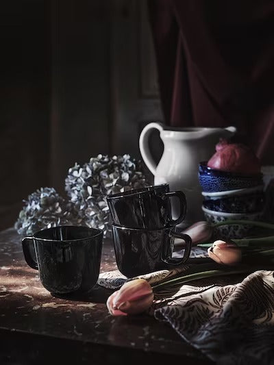 IKEA BACKIG Mug, black | IKEA Mugs & cups | IKEA Coffee & tea | Eachdaykart