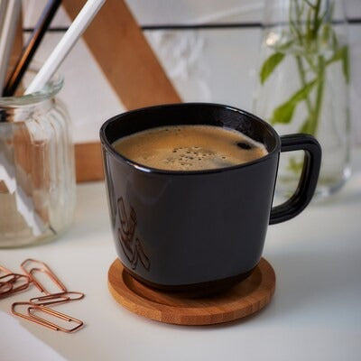 IKEA BACKIG Mug, black | IKEA Mugs & cups | IKEA Coffee & tea | Eachdaykart