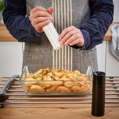 IKEA BARNASINNE Spice mill, black/white | Spice & condiment stands | Storage & organisation | Eachdaykart - EachDayKart