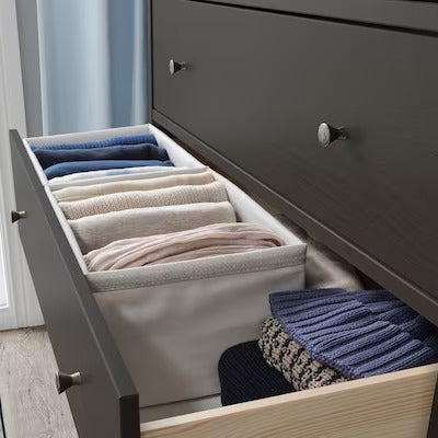 IKEA BAXNA Organiser, grey/white | IKEA Bathroom boxes & baskets | IKEA Storage boxes & baskets | IKEA Small storage & organisers | Eachdaykart - EachDayKart