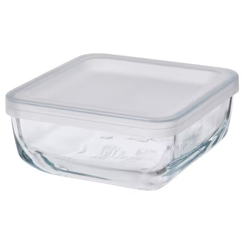 IKEA BESTAMMA Food container with lid, glass | Food containers | Storage & organisation | Eachdaykart