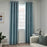 IKEA BIRTNA Block-out curtains, 1 pair, light grey-turquoise | IKEA Block-out curtains | IKEA Curtains | Eachdaykart