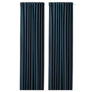 IKEA BLAHUVA Block-out curtains, 1 pair, dark blue | IKEA Block-out curtains | IKEA Curtains | Eachdaykart - EachDayKart
