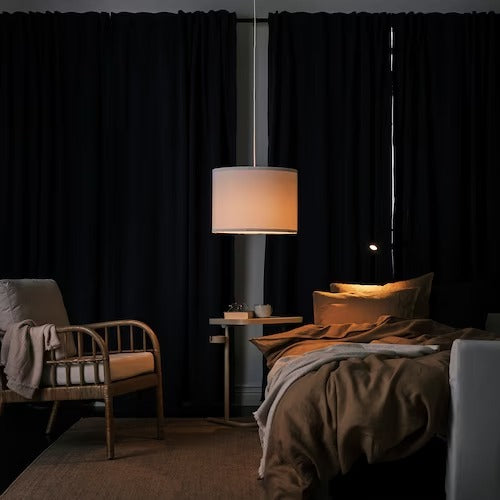 IKEA BLAHUVA Block-out curtains, 1 pair, dark blue | IKEA Block-out curtains | IKEA Curtains | Eachdaykart - EachDayKart