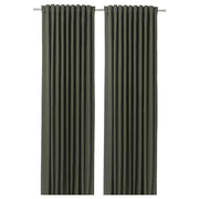 IKEA BLAHUVA Block-out curtains, 1 pair, green | IKEA Block-out curtains | IKEA Curtains | Eachdaykart - EachDayKart