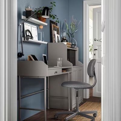 IKEA BLECKBERGET Swivel chair, Idekulla dark grey | IKEA Desk chairs for home | IKEA Desk chairs | Eachdaykart - EachDayKart