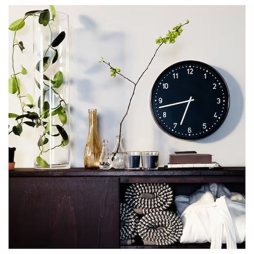 IKEA BONDIS Wall clock, black | IKEA Wall & table clocks | Eachdaykart