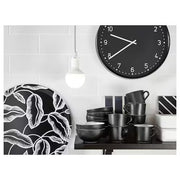 IKEA BONDIS Wall clock, low-voltage/black | IKEA Wall & table clocks | Eachdaykart - EachDayKart