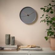 IKEA BONDTOLVAN Wall clock, grey-pink | IKEA Wall & table clocks | Eachdaykart - EachDayKart