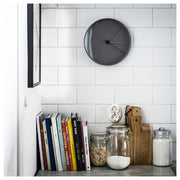 IKEA BONDTOLVAN Wall clock, grey-pink | IKEA Wall & table clocks | Eachdaykart - EachDayKart