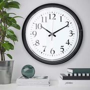 IKEA BRAVUR Wall clock, black | IKEA Wall & table clocks | Eachdaykart - EachDayKart