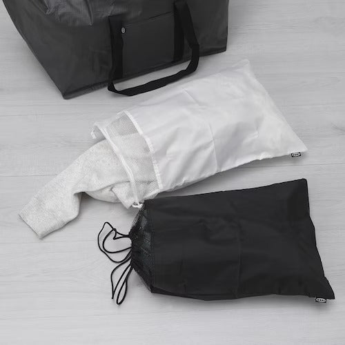IKEA BRODERLIG Laundry bag, black/white | Travel accessories | IKEA Bags | Eachdaykart - EachDayKart