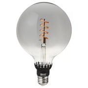 IKEA BRUNSTA / ROLLSBO Pendant lamp with light bulb, black/globe grey clear glass, 200 lmx300 mm (200 lmx12 ") | IKEA ceiling lights | Eachdaykart - EachDayKart