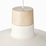 IKEA BUNKEFLO Pendant lamp, white/birch, 36 cm (14 ") | IKEA ceiling lights | Eachdaykart - EachDayKart