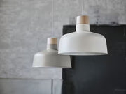 IKEA BUNKEFLO Pendant lamp, white/birch, 36 cm (14 ") | IKEA ceiling lights | Eachdaykart - EachDayKart