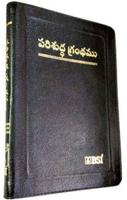 Telugu Bible – O.V (N.F) Deluxe with Zip, Big Font by BSI Version - Telugu Bibles - EachDayKart